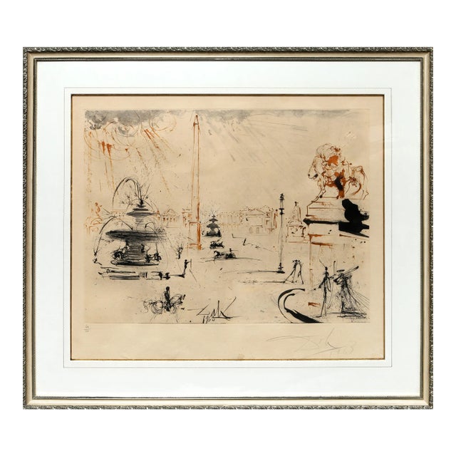 Place de la Concorde, Salvador Dalí Etching For Sale