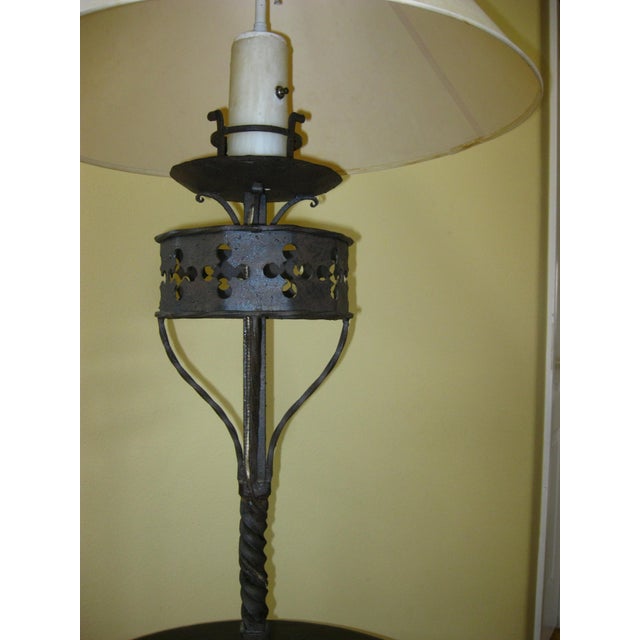 Pair of Vintage Spanish Style Zoro Iron Floor Lamps by Paul Ferrante For Sale - Image 12 of 17