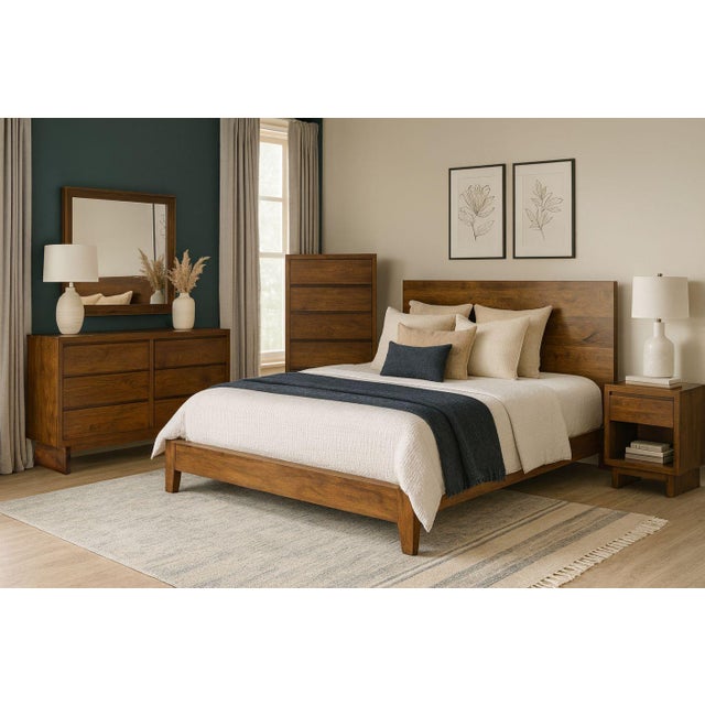 The Osborne Six Drawers Wood Dresser delivers dependable bedroom storage built from solid wood with a warm natural finish....