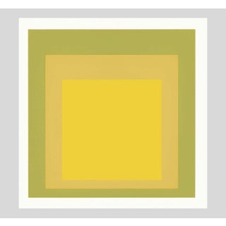1968 Josef Albers "Homage to the Square" Serigraph "Departing in Yellow" For Sale