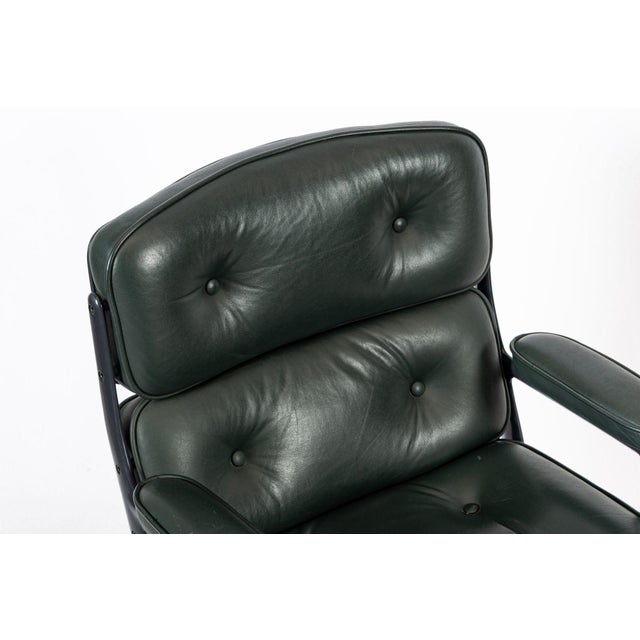 Green Leather Time Life Office Chair by Eames for Herman Miller 1996 For Sale - Image 13 of 14