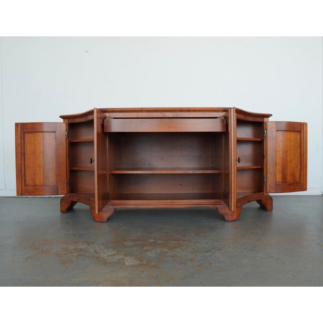 Baker Furniture Company Vintage Milling Road Italian Maple Credenza For Sale - Image 4 of 17