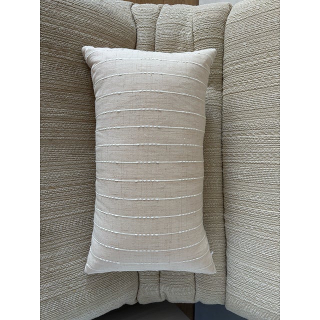 These chic neutral pillows bring a layered look to any sofa, arm chair, or banquette. The vintage linen and hemp fabric's...