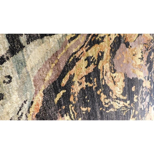 Hand-Knotted Modern Abstract Luxury Rug. 8'x 10' For Sale - Image 11 of 18