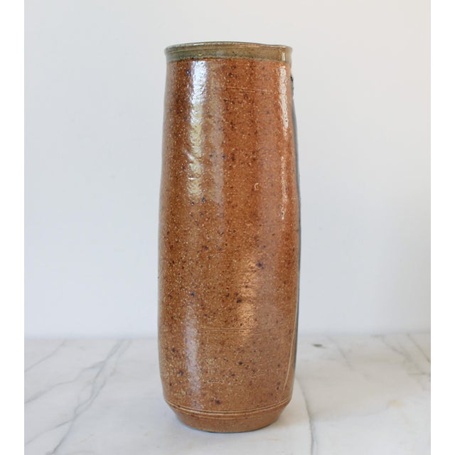 Vintage Studio Art Pottery Vase For Sale - Image 9 of 9