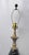Mid 20th Century Hollywood Regency Black Textured Art Glass Gilt Metal Table Lamp For Sale In Houston - Image 6 of 10