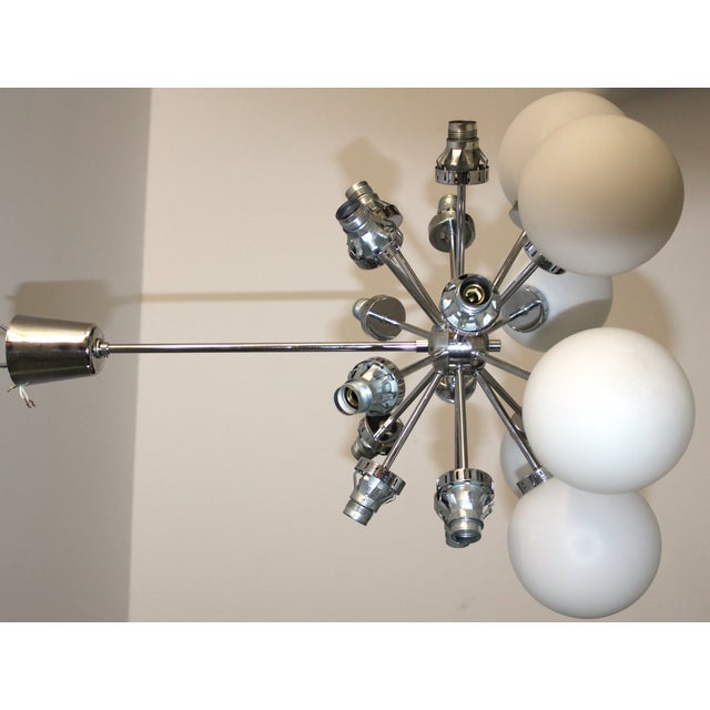 Sputnik Chandelier by Nikoll, 1960s For Sale - Image 10 of 11