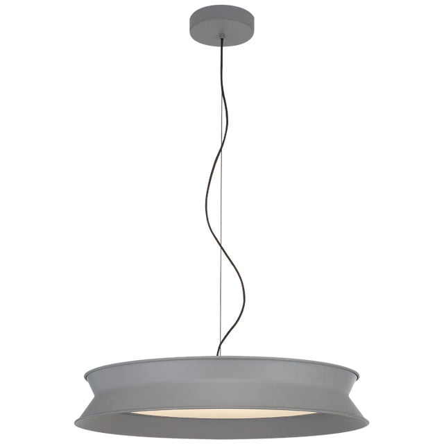 60/40 Dot 22" Pendant in Stone Gray Designer: Peter Bristol Fixture Height: 8.25" Canopy: 6" Round Mounting: Cable Shade...