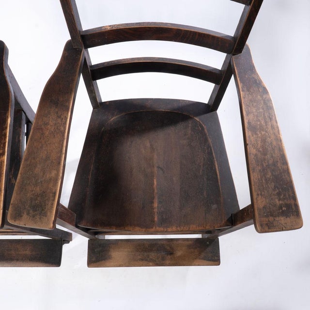 Modern Early 20th Century Pair of Billiard Chairs For Sale - Image 3 of 14