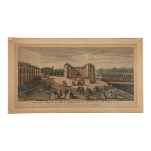 Jacques Rigaud Egraving Chateau Rambouillet