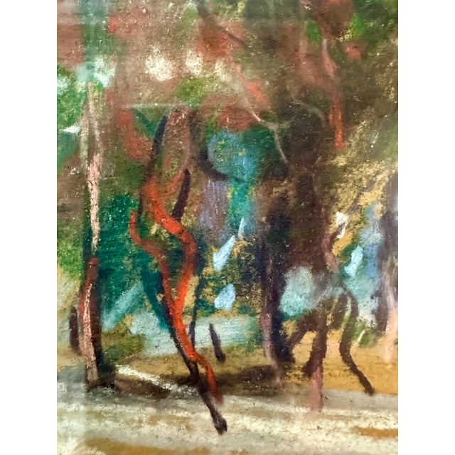 Mid 20th Century Walter Emerson Baum Delaware Valley Winter Scene in Pastels For Sale - Image 4 of 7