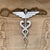 1980s Aluminum Caduceus Symbol Medical Wall Mounted Sculpture Snakes & Wings For Sale - Image 5 of 12