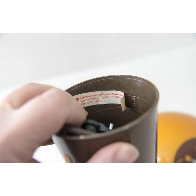 Hungarian Floor Lamp and Chandelier, 1960s, Set of 2 For Sale - Image 9 of 10