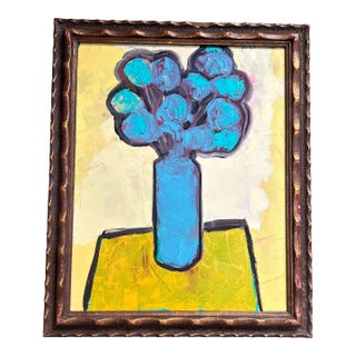 Contemporary Original Alexandra Brown Pop Art Floral Still Life Painting For Sale