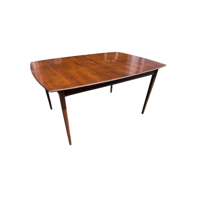 Mid 20th Century The Halle Bros Mid Century Modern Walnut Cane Back Dining Room Set 8 Chairs For Sale - Image 9 of 18