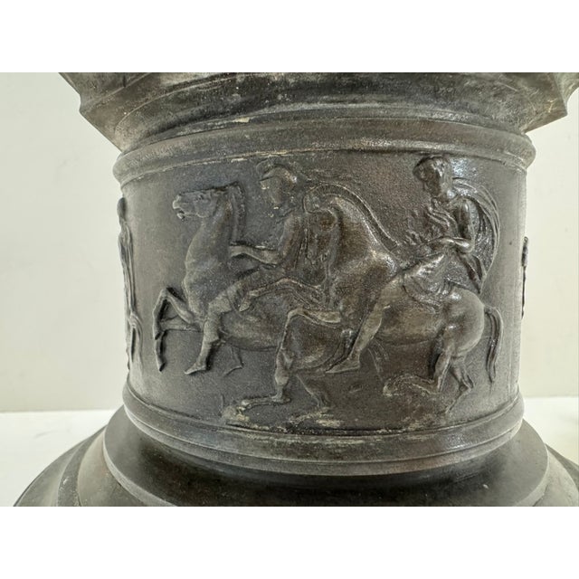 Metal Late 19th Century Large Patinated Bronze Mercury After Giambologna Candelabra Sculpture For Sale - Image 7 of 13