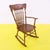 Wooden Rocking Chair with Turned Backrest Decoration For Sale - Image 10 of 10
