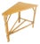 Fick Reed Atr Bamboo Rattam Wedge Triangle Shape Occasional Side End Table Stand For Sale