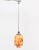 Magnificent Art Deco pendant light. Striking French design from the 1930s. Nickel-plated brass frame with original marble...