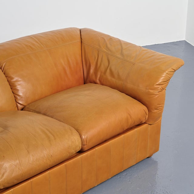 Leather Loto Sofas by Luigi Massoni for Poltrona Frau, Italy, 1976, Set of 2 For Sale - Image 11 of 18