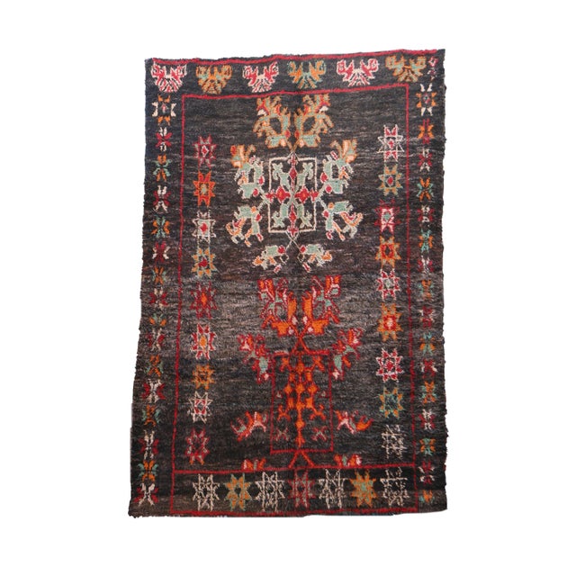 Textile 1980s Moroccan Vintage Handmade Rug - 6'0" X 9'1" Ft For Sale - Image 7 of 7