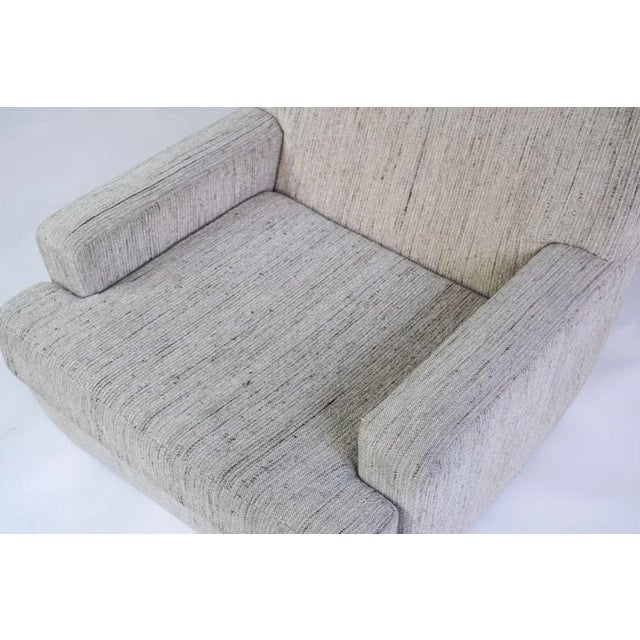 Gray Armchair on Castors, 1980s For Sale - Image 5 of 6