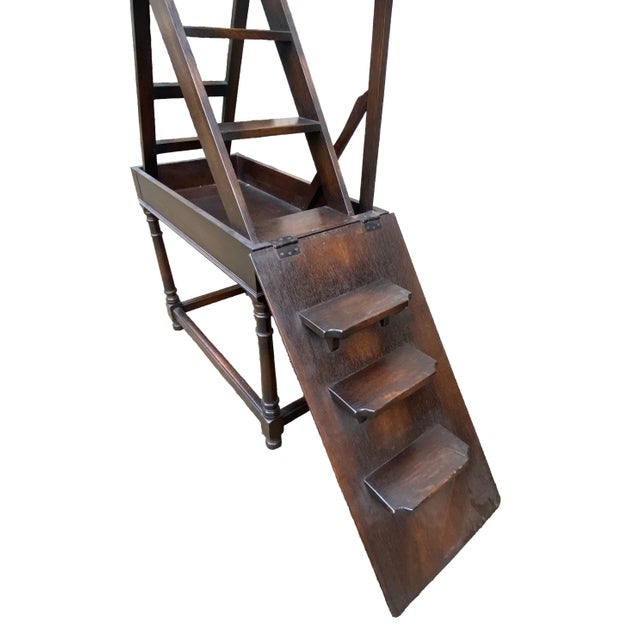 19th Century Metamorphic Library Table/Ladder For Sale - Image 9 of 12