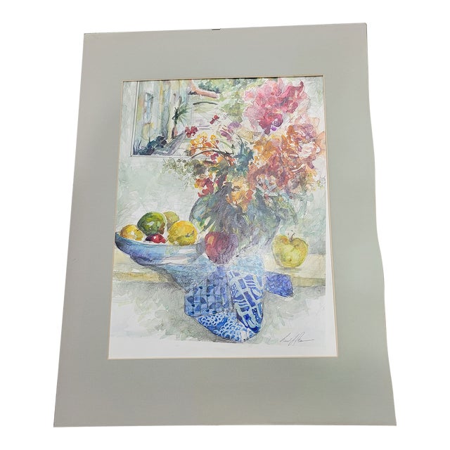 "Midday Tuesday" - 2005 Still Life Watercolor Painting by the Artist Frank Boros For Sale