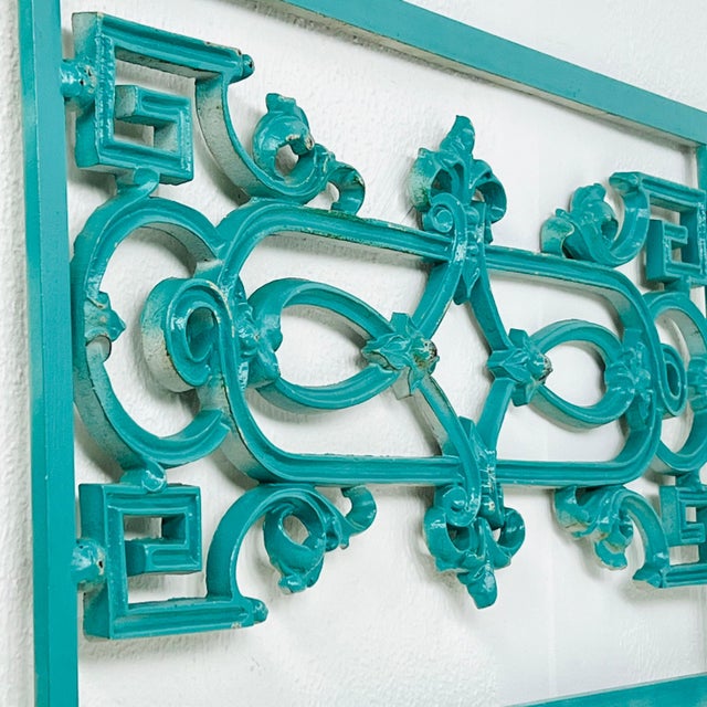 Mid 20th Century Wrought Iron Twin Headboards - A Pair For Sale - Image 11 of 12