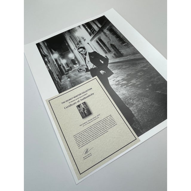 Rue Aubriot, Paris 1975 by Helmut Newton Vintage Silver Gelatin Print For Sale In Miami - Image 6 of 11