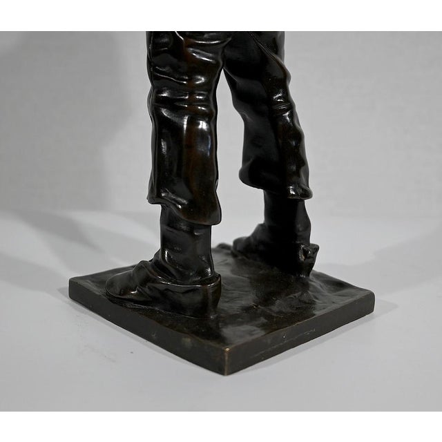 After H. Hertzberg, Le Siffleur, 19th-Century, Bronze For Sale - Image 16 of 18
