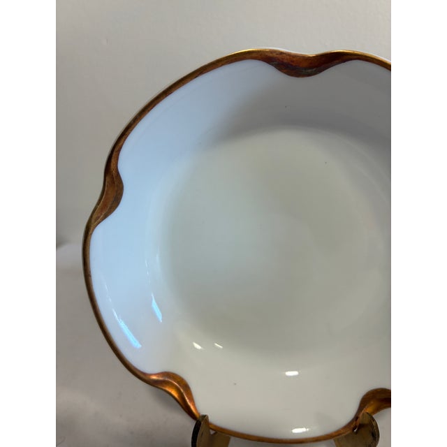 Early 20th Century Vintage Haviland & Co. Limoges Gold Rim Bowls - Set of 10 For Sale - Image 5 of 12