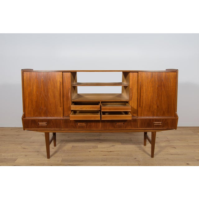 Mid-Century Modern Teak High Sideboard from Farso Mobelfabrik, Denmark, 1960s For Sale - Image 13 of 18