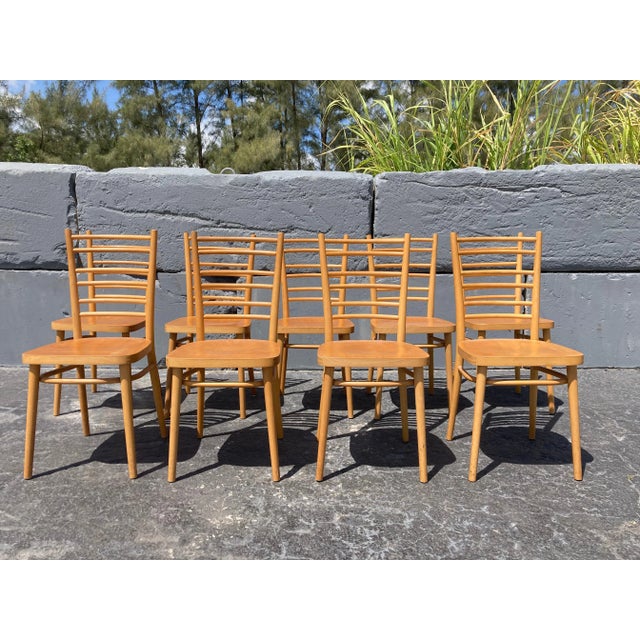 1970s Bentwood Dining Chairs - Set of 9 For Sale - Image 12 of 13