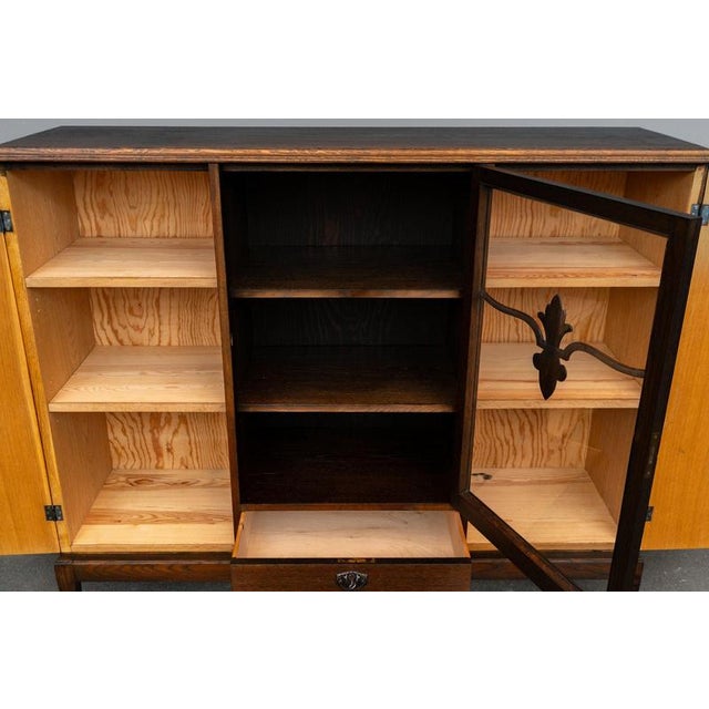 Art Nouveau Sideboard in Oak, Late 20th Century For Sale - Image 13 of 18