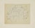 Ink on paper. A compelling and highly economical drawing by Mino Maccari, executed in fluid ink line, depicting a loosely...