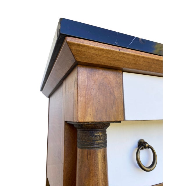 Neoclassical-Style Bedside or Side Tables With Marble Tops, by Baker Furniture For Sale - Image 14 of 18
