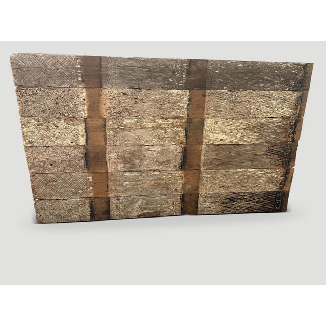 Antique Hand Carved Panel For Sale - Image 4 of 5