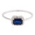 0.60 Sapphire & Diamond Cocktail Ring Size 7 For Sale