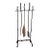 1980s Brutalist Post Modern Iron Fireplace Tools For Sale