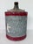 Vintage Galvanized Metal Oil Can With Red Bands & Wooden Handle, C. 1930s–1940s For Sale - Image 4 of 8