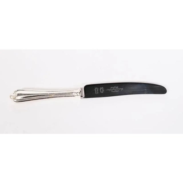 Vintage English Silver-Plated Cased Cutlery Canteen, 1940s, Set of 110 For Sale - Image 12 of 18