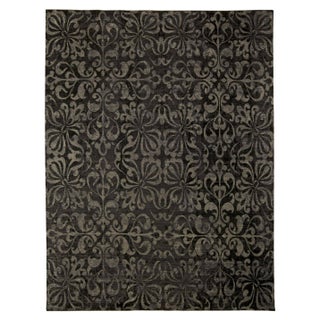 Abstract Modern “Passion Flowers” Wool Rug by Doris Leslie Blau For Sale
