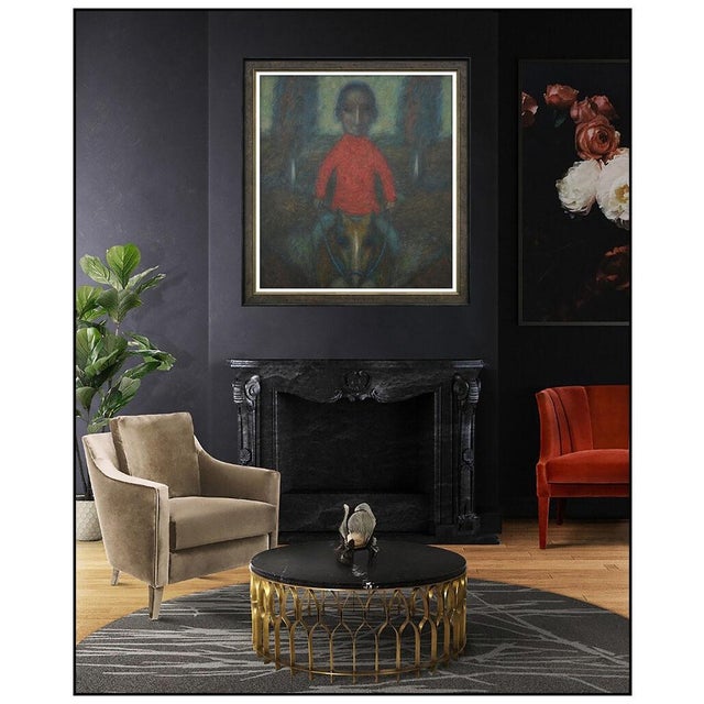 Message us to inquire about custom framing options! (Included for free with every purchase) The artwork here, "Galloping...