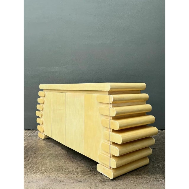 Vintage Columbian Tessellated Bone Stacked Credenza For Sale - Image 12 of 14