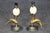 Hollywood Regency 20th C. Pair Anthony Redmile Style Hollywood Regency Brass Mounted Horn Lamps For Sale - Image 3 of 11