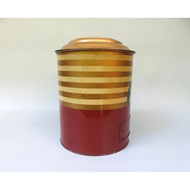 Art Deco Printed Kaiser's Coffee Storage Tin For Sale - Image 4 of 18