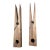 1960s Oversized Wood Clothespin Wall Mounted Towel & Quilt Holders - Pair For Sale
