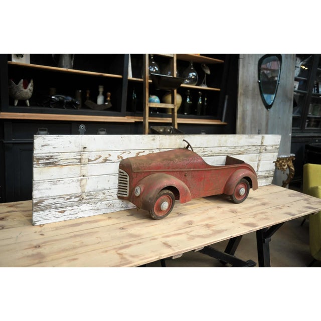 Sheet Metal Toy Car Sign, 1930s For Sale - Image 4 of 9