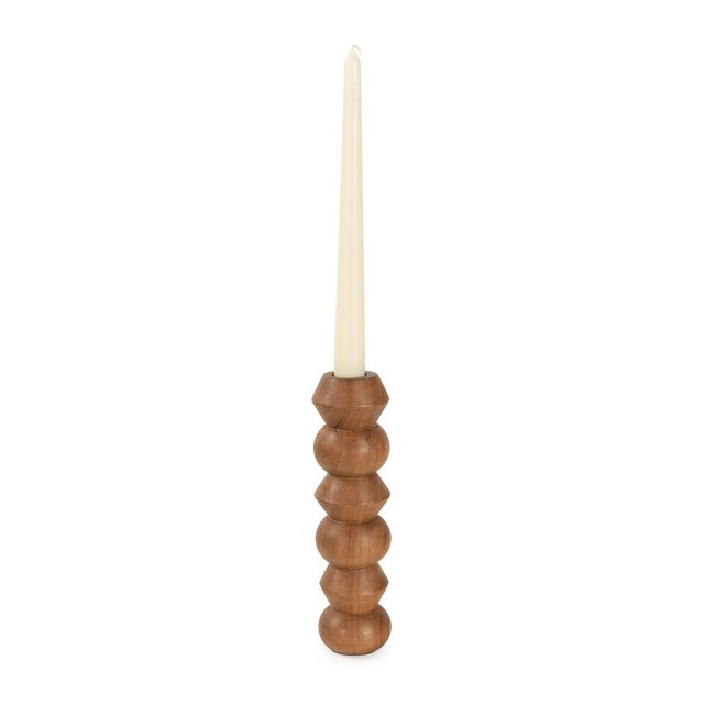 2020s Timber Candle Holder Large For Sale - Image 5 of 9
